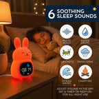 Go & Glow Bunny – 3-in-1 Alarm Clock, Nightlight & Sound Machine