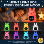 Go & Glow Bunny – 3-in-1 Alarm Clock, Nightlight & Sound Machine