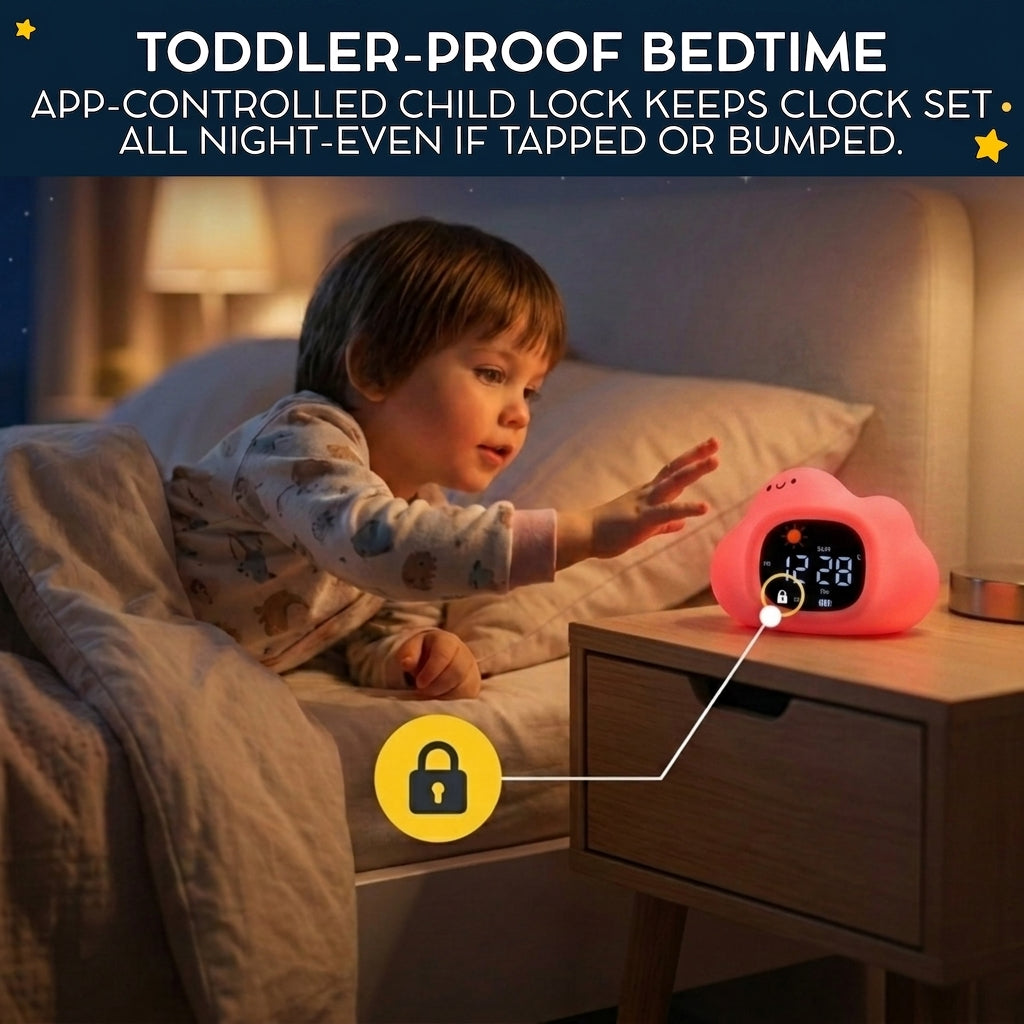 Go & Glow Cloud – 3-in-1 Alarm Clock, Nightlight & Sound Machine