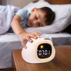 Cute kids alarm clock in adorable cloud design