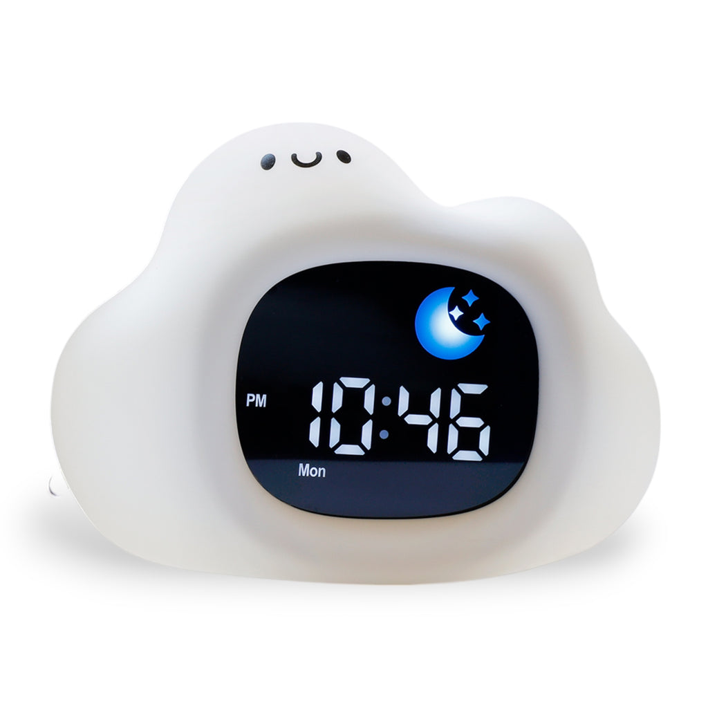 Cute alarm clock for kids in adorable cloud design