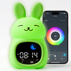 Go & Glow Bunny – 3-in-1 Alarm Clock, Nightlight & Sound Machine