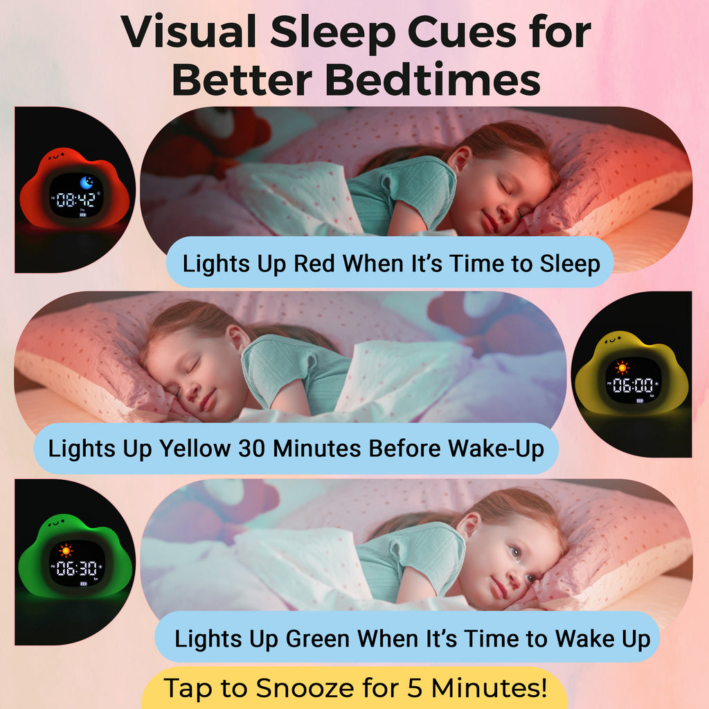 Go & Glow Cloud – 3-in-1 Alarm Clock, Nightlight & Sound Machine