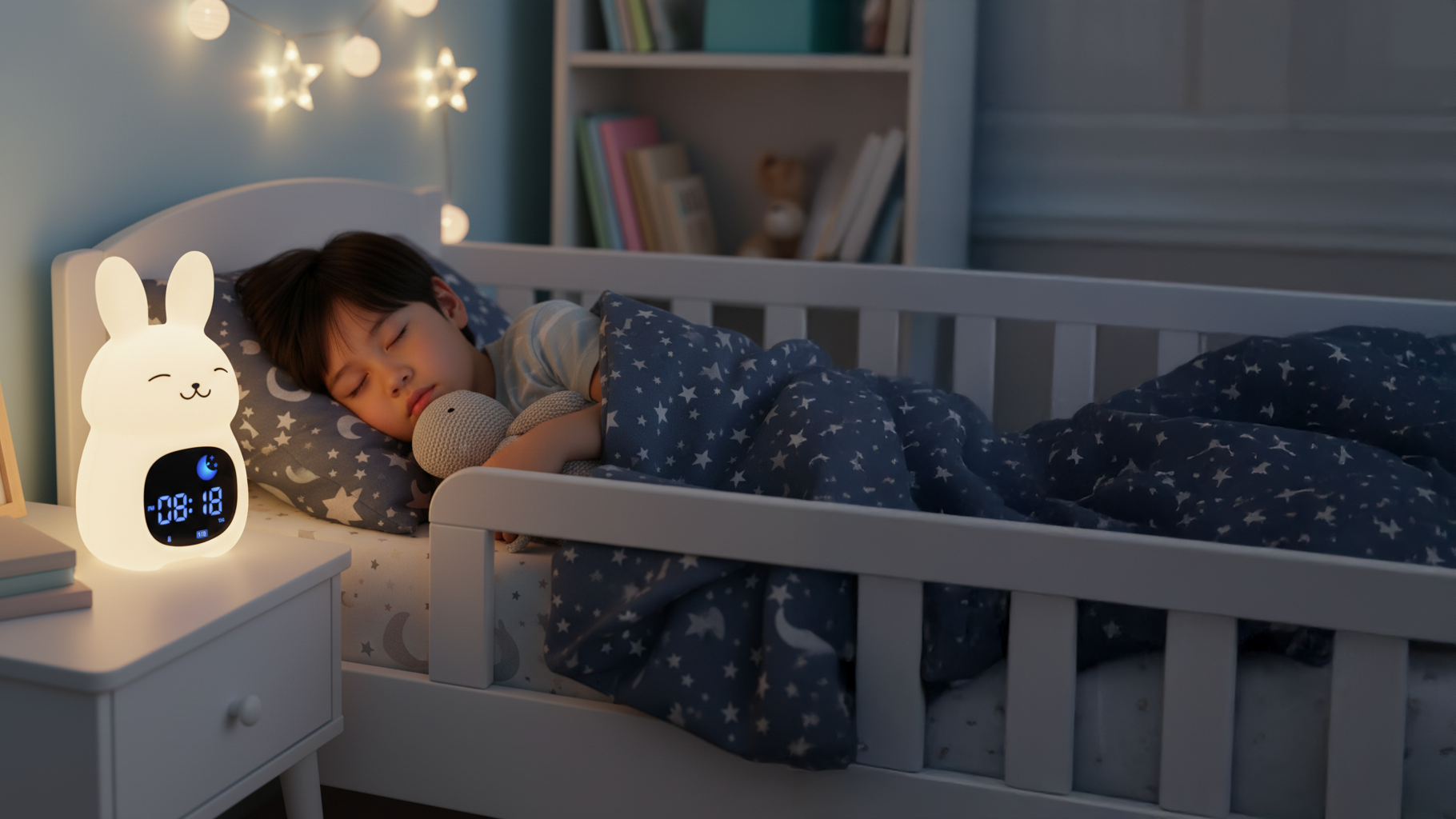 Child enjoying a peaceful bedtime routine